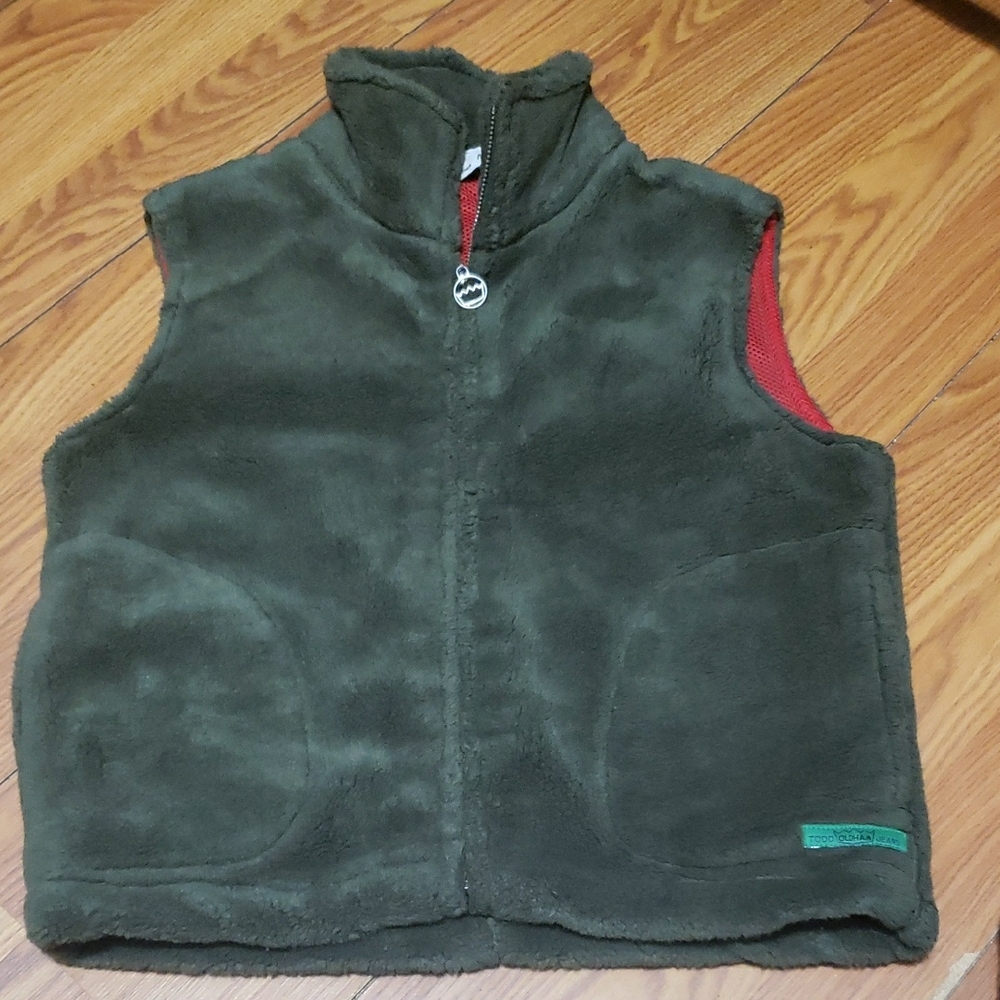 TODD‎ OLDHAM TO2 Olive Green Crown Fleece Vest